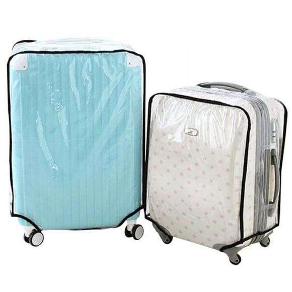 INTERESTPRINT Travel Luggage Protector Suitcase Covers Fit 18-28 Inch Blue Dandelion with Droplets 